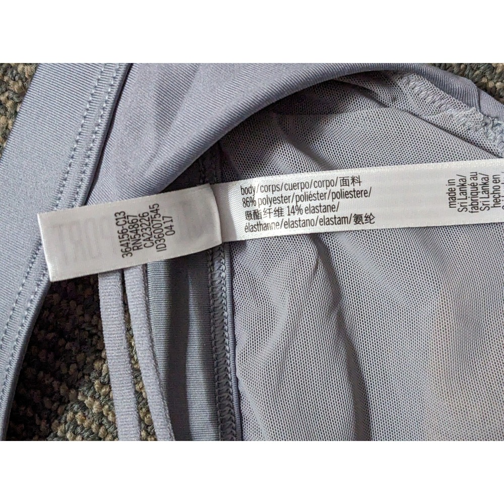 Victoria Sport Victoria's Secret Strappy Sports Bra Women's Medium Gray Padded - Picture 4 of 4